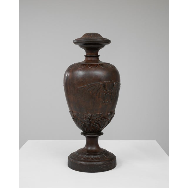 1900s French Cast Iron Urn For Sale - Image 17 of 18