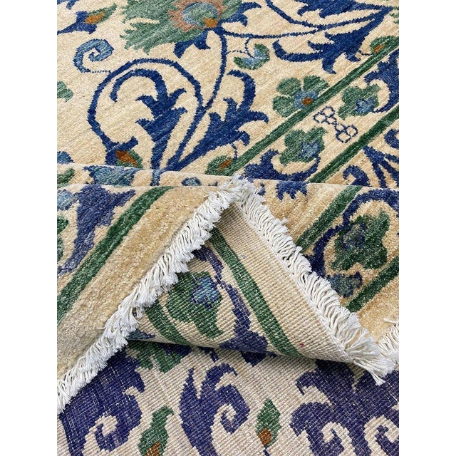 Traditional 1990s Handwoven Transitional Suzani Area Rug 10x13 For Sale - Image 3 of 9