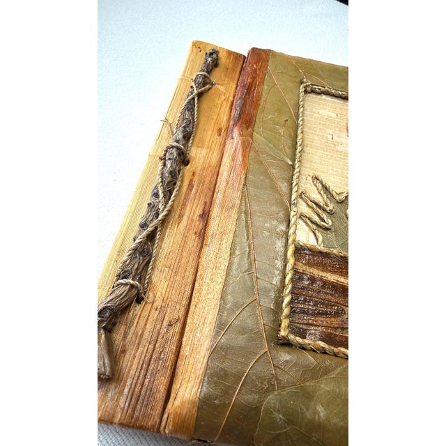 Vintage Flamingo Banana Leaf Photo Album Tropical Hawaiian MCM For Sale - Image 4 of 11