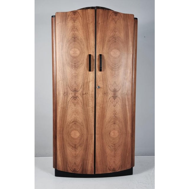 Art Deco Walnut Wardrobe by Jindrich Halabala, 1940s For Sale - Image 16 of 16