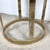Vintage Brass & Glass Side Tables With Circular Bases – Pair For Sale In Philadelphia - Image 6 of 12