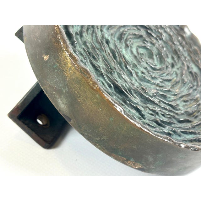 1970s Brutalist Bronze Push and Pull Alpana Door Handle, 1970s For Sale - Image 5 of 10