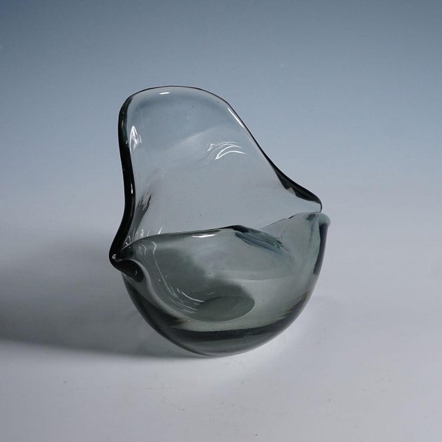 Mid-Century Modern Vintage Art Glass Bowl by Flavio Poli for Seguso Murano 1940s For Sale - Image 3 of 7