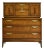 1960s Mid Century Modern Walnut Highboy Dresser by United Furniture For Sale