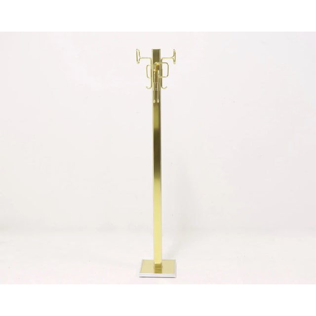Mid-Century Brass & Chrome Coat Rack from Belgo Chrom, 1970s For Sale - Image 10 of 10