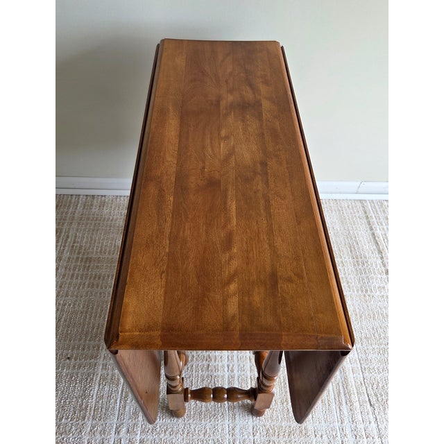 Jacobean Jacobean Revival Style Elm Finish Gate Leg Table, Early to Mid-20th Century For Sale - Image 3 of 9