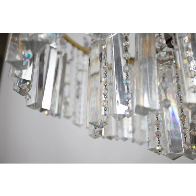 Cut Lead Crystal Chandelier For Sale - Image 6 of 12