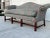 William Morris - Style Fabric Mid Century Down Chinese Chippendale Camelback Settee Sofa Couch Georgian Design For Sale - Image 15 of 18