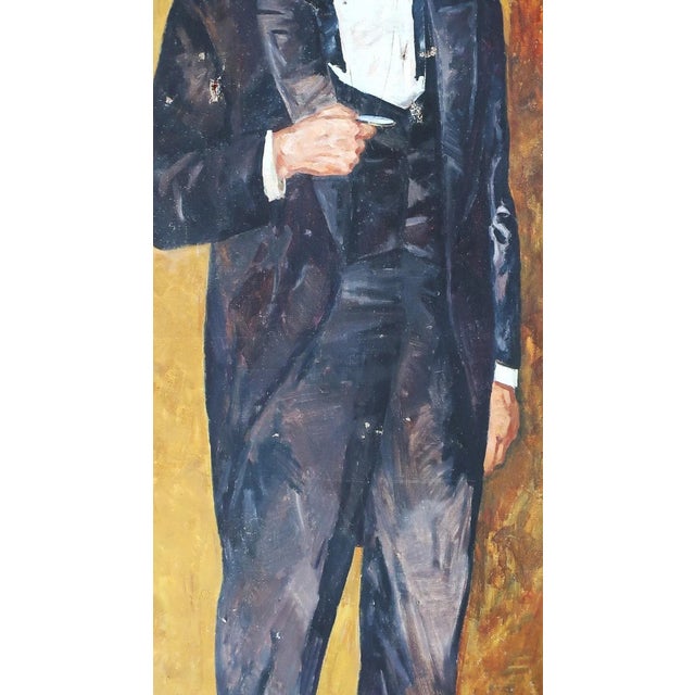 Karl Marx Portrait Painting, Original Socialist Realism, Ukrainian Art 203-115 For Sale - Image 6 of 6