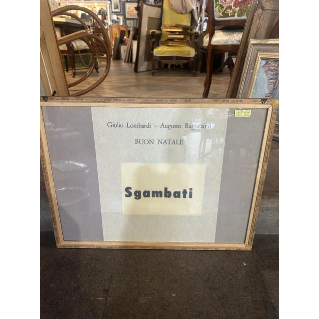 Nicola Sgambati, The Glimpse of a Small Village, 1920s, Watercolored Print For Sale - Image 7 of 8