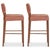 Mid-Century Modern Pair of Leather Barstools For Sale - Image 3 of 7