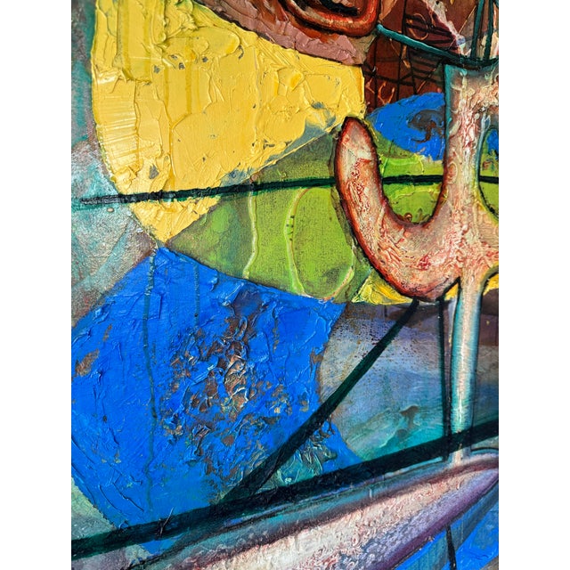 Walter Myers Large-Scale Figurative Oil on Canvas, “Postcard From Florida”, Signed and Dated 2007 For Sale - Image 10 of 12