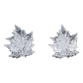 Pair of Lalique Crystal and Chrome "Champs Elysees" Wall Sconces For Sale