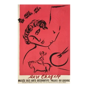 1959 Marc Chagall Musée Des Arts Décoratifs Exhibition Lithograph Poster