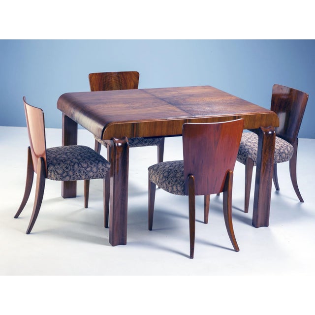 Vintage Extendable Dining Table, 1930s, Set of 5 For Sale - Image 13 of 15