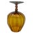 Vintage Amber Optic Balloon Vase Empoli Style For Sale - Image 10 of 13