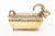 Vintage Brass Rams Head Hinged Small Box With Enamel Design For Sale In Miami - Image 6 of 12