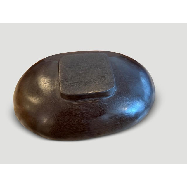 1950s Antique Hand Carved Bowl For Sale - Image 5 of 5