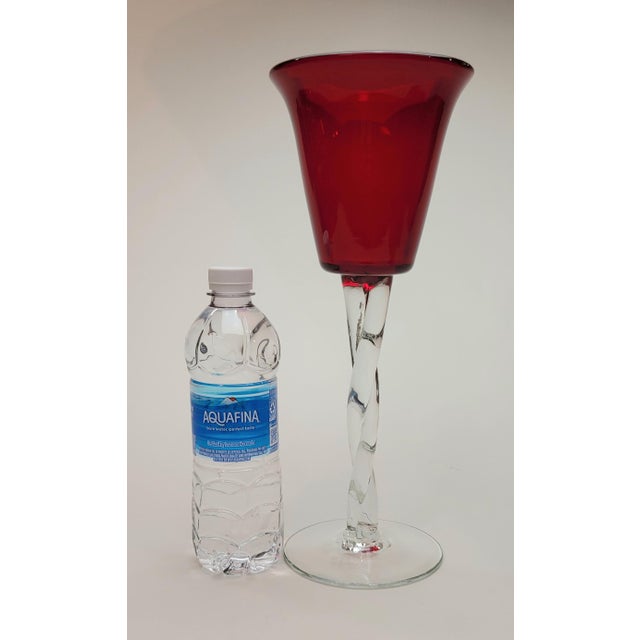 1960s Blenko Regal Chalice Vase For Sale - Image 15 of 16