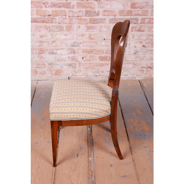 Textile Biedermeier Chairs in Walnut, Austria, 1830s, Set of 4 For Sale - Image 7 of 13