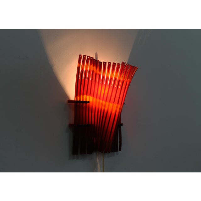 Black Alda Wall Lamp in Rubber and Steel Rod by Gaetano Pesce For Sale - Image 8 of 12
