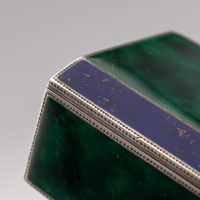 Antique 20th Century German Silver & Enamel Cigarette Box, 1900s For Sale - Image 17 of 18