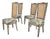 1960’s Hollywood Regency Italian Style Dining Chairs by Karges - Set of 4 For Sale