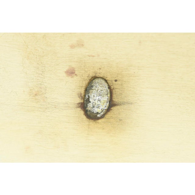 Vintage Brass Shopping Bag Sculpture or Magazine Holder With Braided Handles For Sale - Image 10 of 10