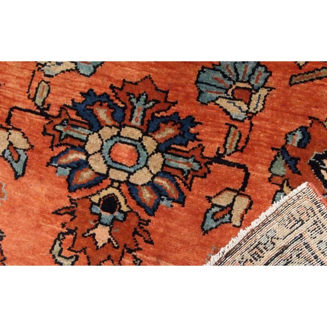 Antique hand made Persian Lilihan rug in original good condition. The rug is from the beginning of 20th century, in red...