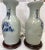 Wood Vintage Hand Painted Celadon Vases Converted to Lamps- a Pair For Sale - Image 7 of 13