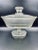 Glass Mid 20th Century Mod Pressed Glass "Laurel" Motif Candy Dish For Sale - Image 7 of 13