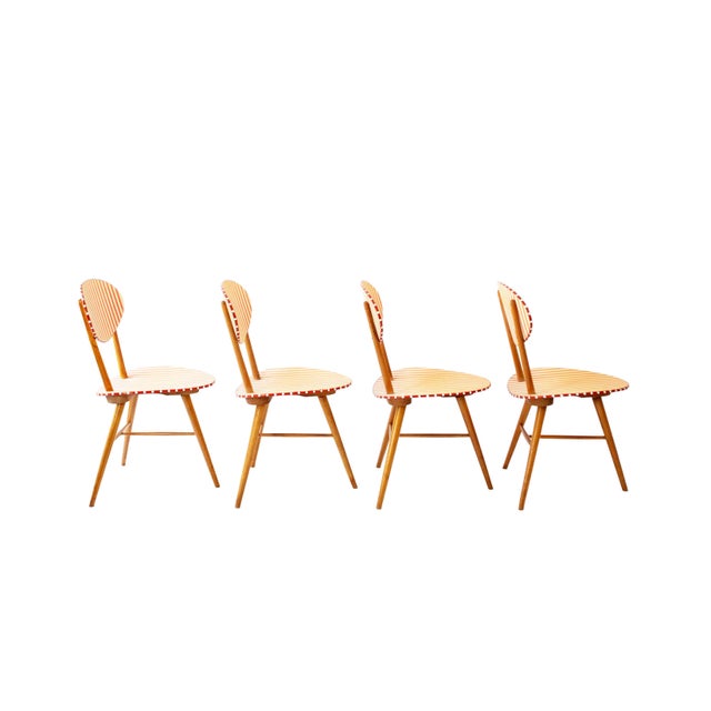 Mid-Century Modern Dining Set with Formica Table and Four Chairs, 1950s, Set of 5 For Sale - Image 10 of 18