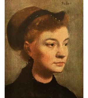1940s After Edgar Degas "Head of a Young Woman" First Edition Swiss Full-Color Print