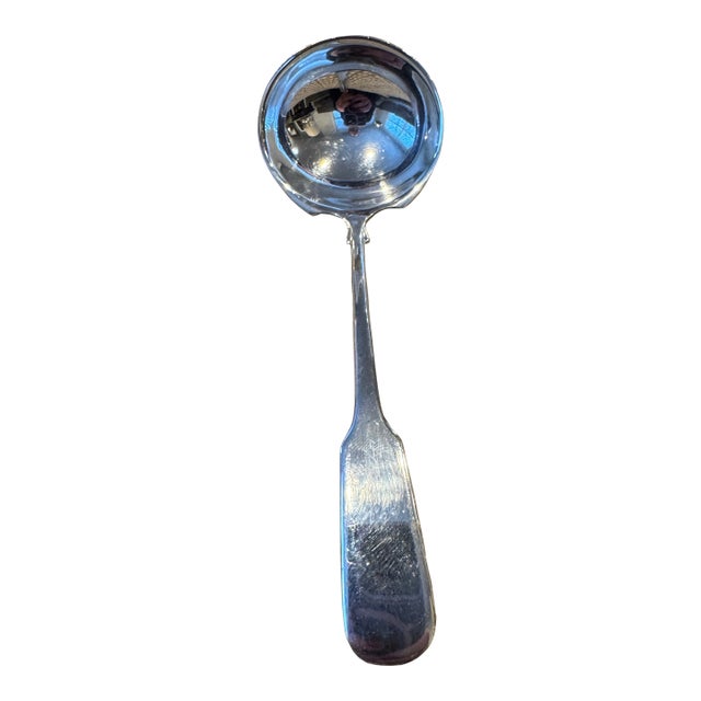 Antique Sterling Silver Cream/Sauce Ladle For Sale