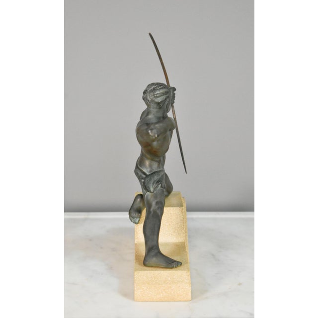 Art Deco Sculpture the Archer Hercules by Max Le Verrier, 1920s For Sale - Image 9 of 15