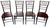 Chinoiserie Chic Set of Four Faux Bamboo Wooden Chairs For Sale - Image 3 of 11