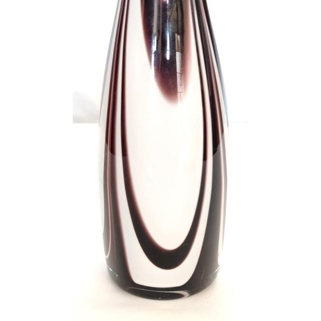 Purple and White Murano Glass Wave Vase from Carlo Moretti, Italy, 1970s For Sale - Image 10 of 13