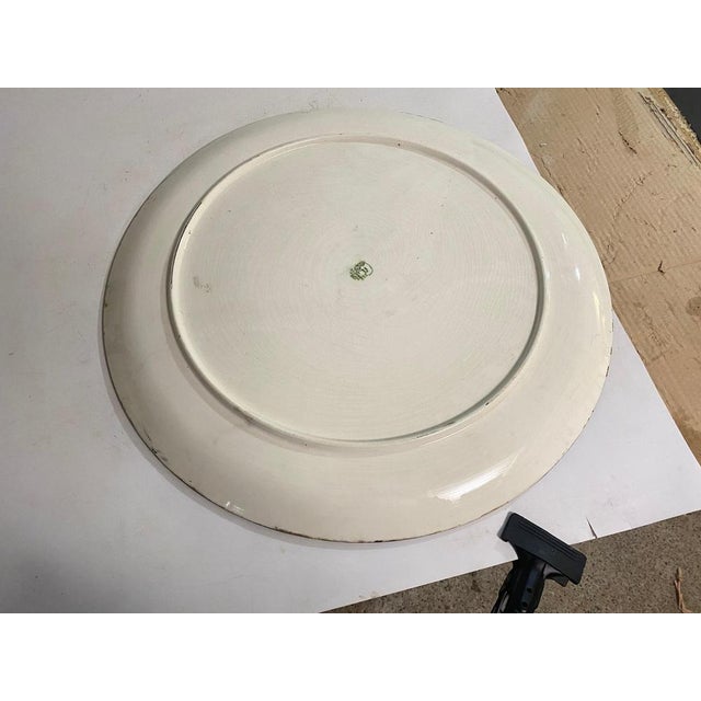 Extra Large Ceramic dish in Yellow and Dark blue color. This is a dish that was made in the 20th Century in Italy It is...