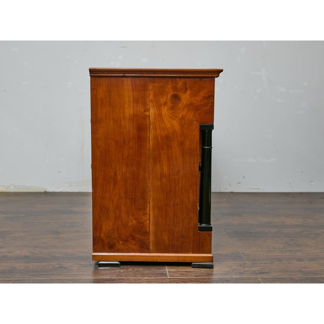 Wood French Empire Walnut Commode With Ebonized Columns, Early 19th Century For Sale - Image 7 of 13