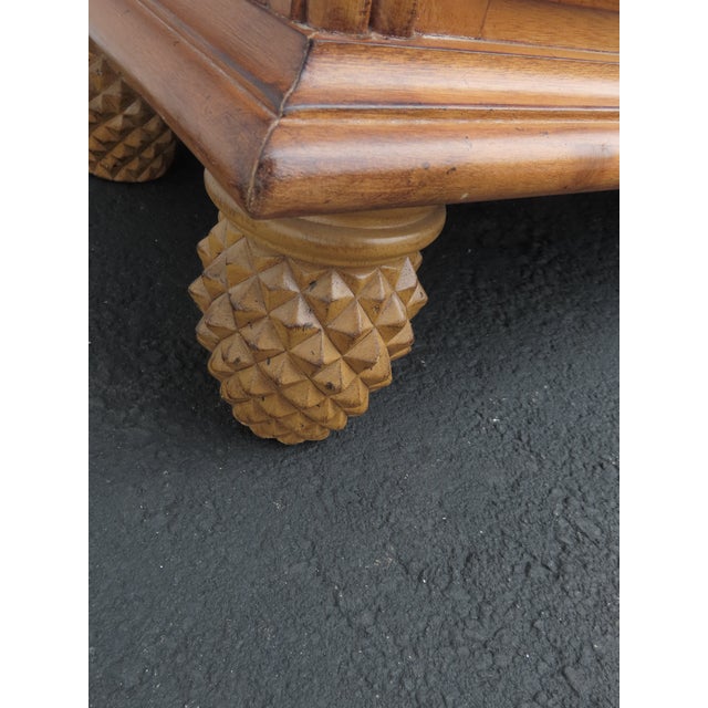 Tommy Bahama Costal Pineapple Design Large Nightstands Side End Tables 6435 For Sale - Image 9 of 18
