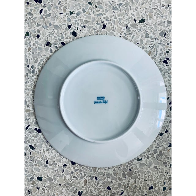 1990s 1990s Mikaela Dorfel Mono Germany Gemiini Porcelain Salad/Luncheon Plates - Set of 6 For Sale - Image 5 of 8