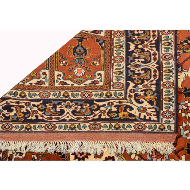 Vintage Sarakhs Tree-Of-Life Rug For Sale - Image 9 of 10