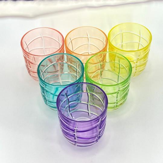 Pink Dior Maison Pastel Harmony Tortoiseshell Small Glasses With Toile Presentation Box, Complete Set of 6 For Sale - Image 8 of 17