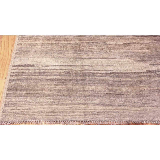 Textile Nazmiyal Collection Decorative Soft Color Modern Moroccan Area Rug For Sale - Image 7 of 8