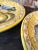 1990s Italian Hand Painted Round Ceramic Pear Wall Plates - a Pair For Sale - Image 4 of 9