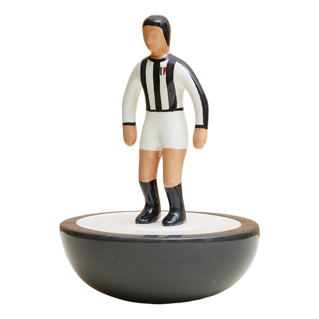 Subbuteo Ornament Sculpture in Double-Mold Ceramic from Artigianato Italiano For Sale