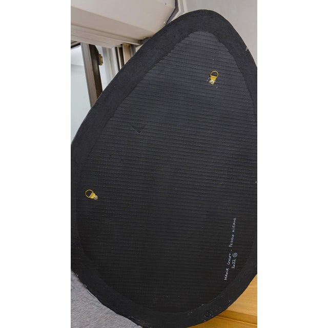 Glass Bespoke Sculptural Slate Mirror For Sale - Image 7 of 8