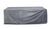 Eclipse Outdoor Solid Teak Wood Love Seat Natural - Gray Fabric For Sale - Image 9 of 11