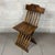 Wood Antique Italian Folding Chairs in Carved Wood, 20th Century, Set of 2 For Sale - Image 7 of 11