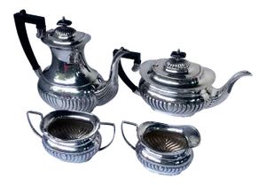 Antique Sheffield Silverplate Tea Set- 4 Pieces